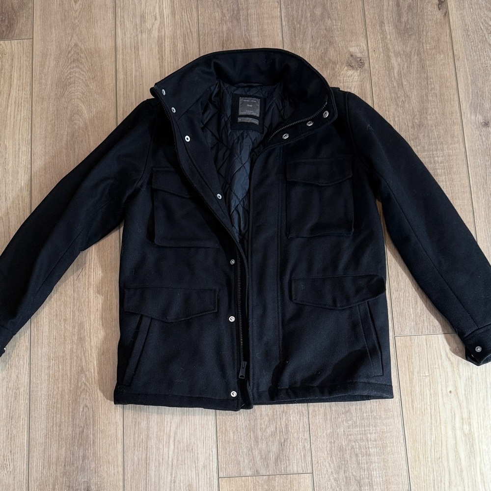 Men's GAP Black Wool Jacket size S